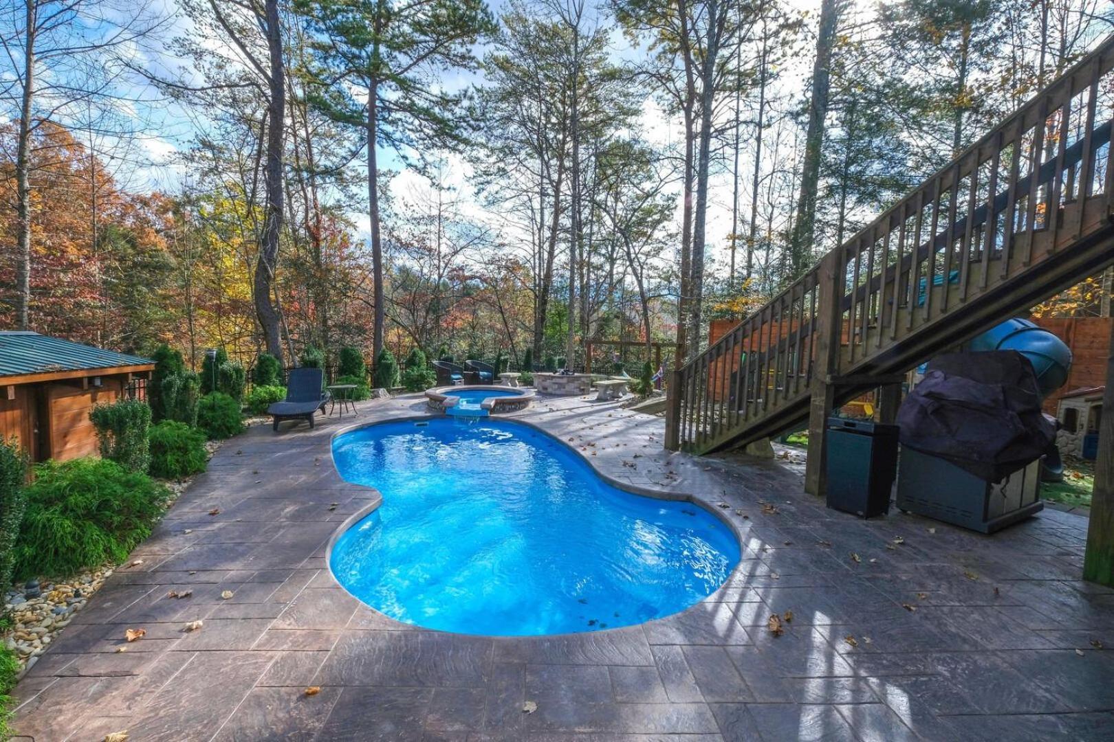 Pitter Patter Swimming Pool Ht Near D'Town Villa Gatlinburg Exteriör bild